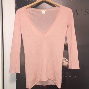 A beautiful pink J.CREW, 100% cashmere shirt